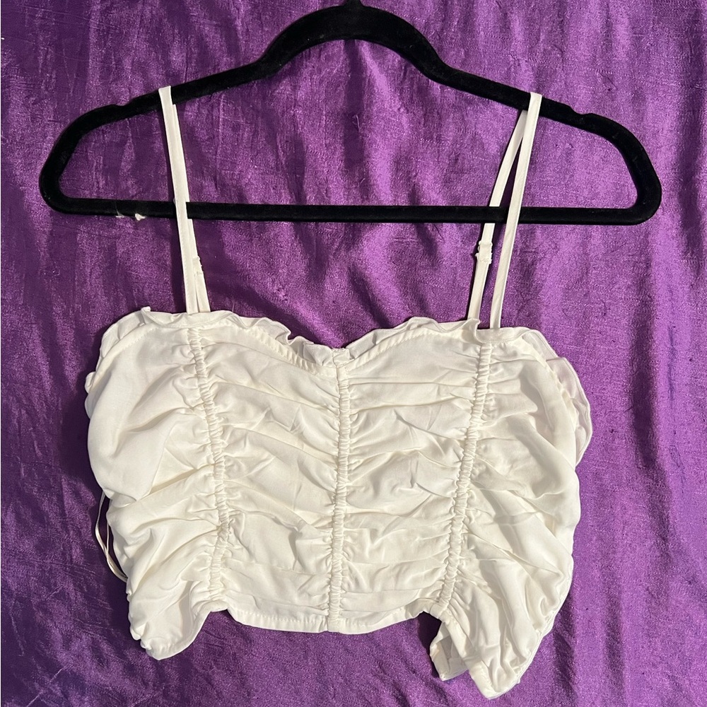 Medium white spaghetti top